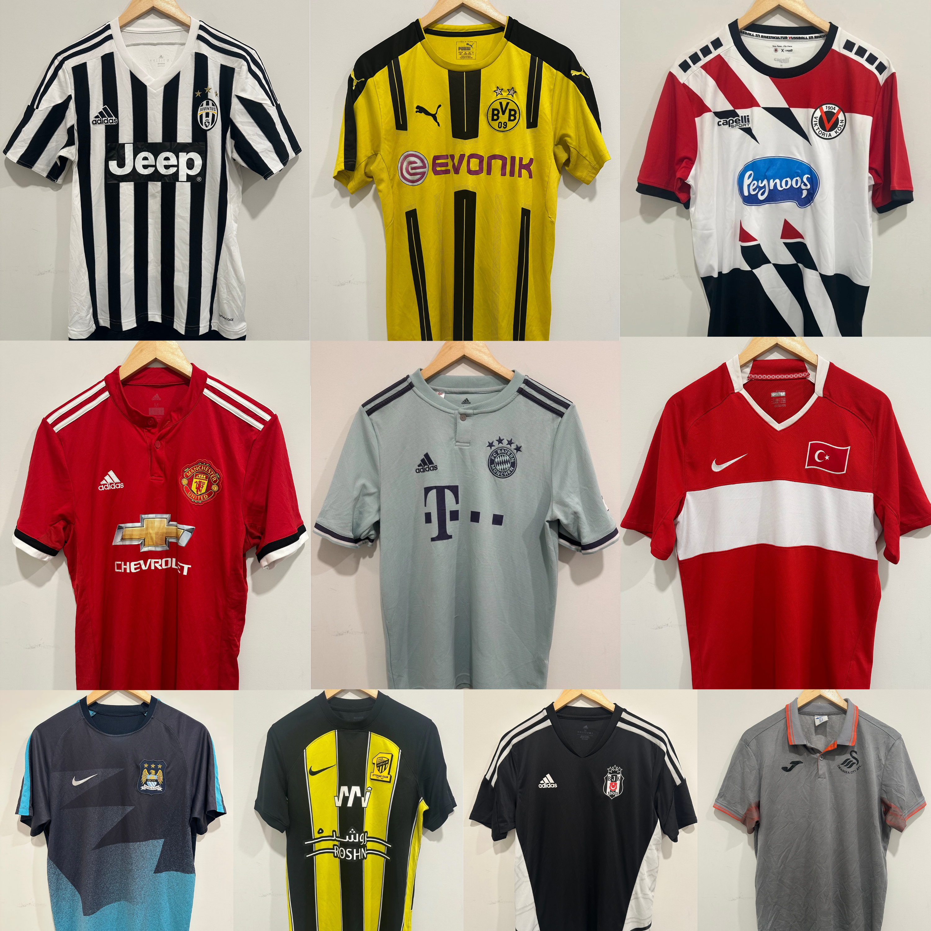 Bundle of 10 Soccer Jerseys (Grade A)