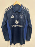 Manchester United 2024-25 Away Long Sleeve Soccer Jersey (M)