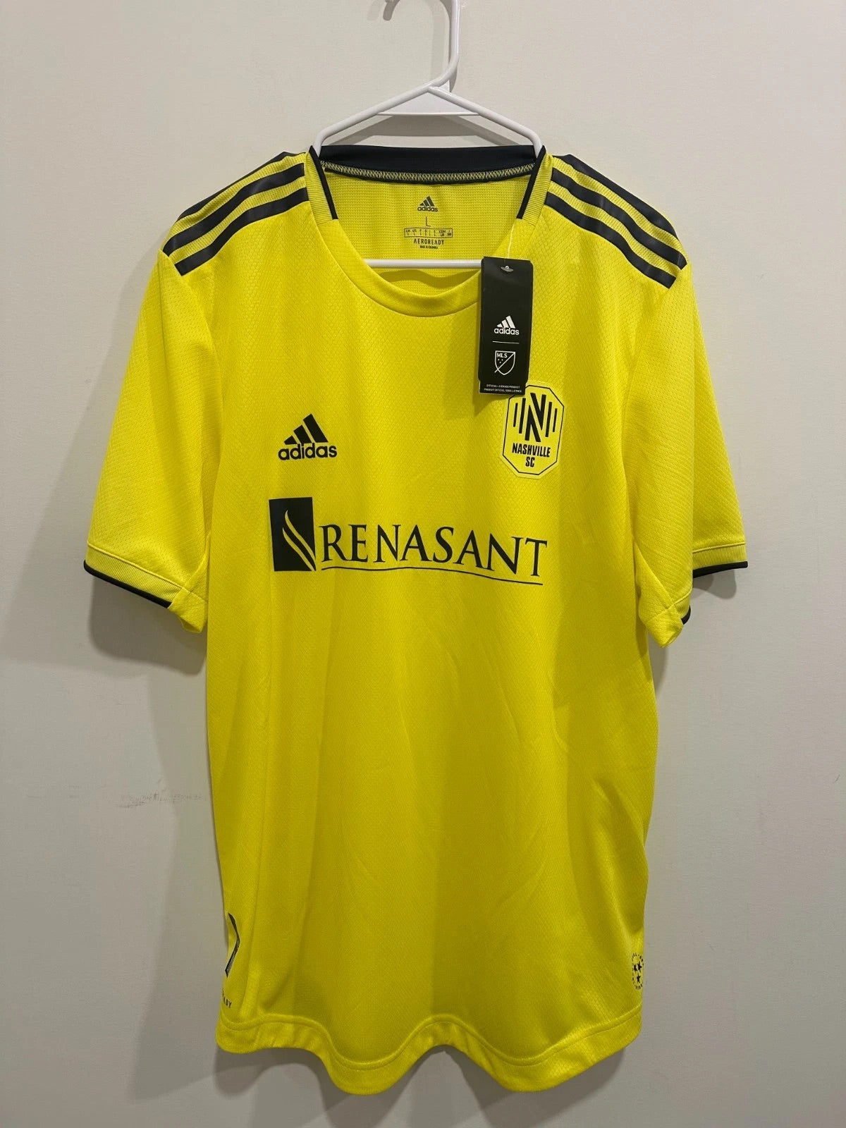 Nashville SC 2020-21 Home Soccer Jersey Authentic Version (L) NWT