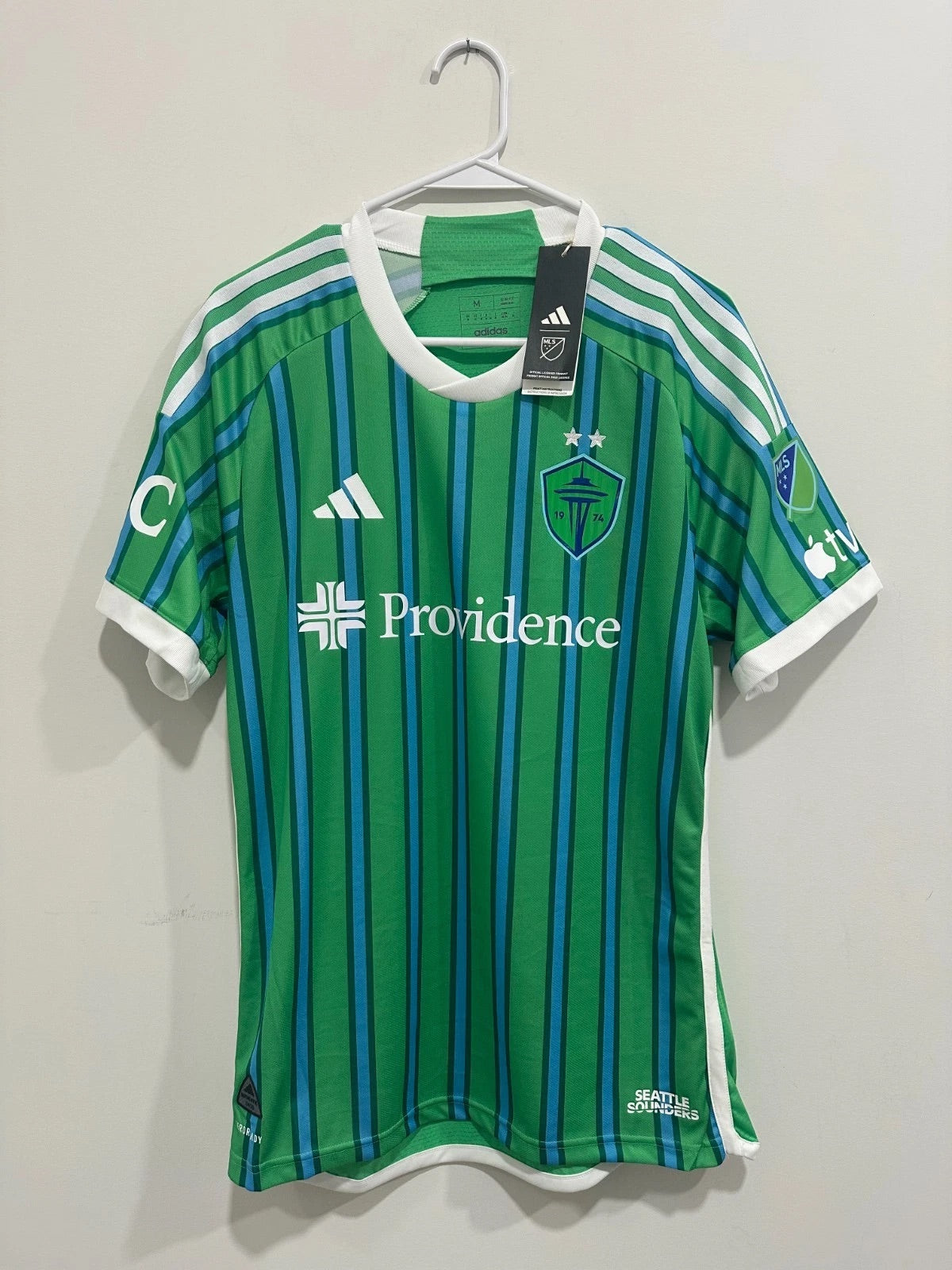 Seattle Sounders 2024 Home Soccer Jersey Authentic Version (M) NWT