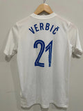 Slovenia 2018-19 Home Soccer Jersey Verbic #21 (YL)