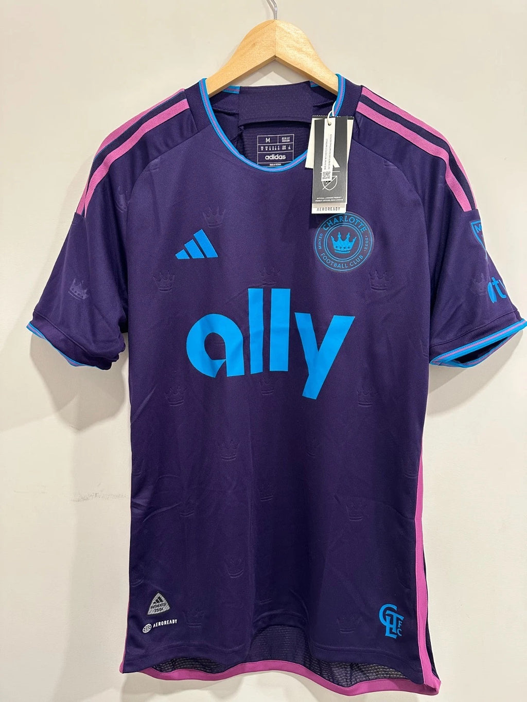 Charlotte FC 2023-24 Away Soccer Jersey Authentic Version (M) NWT