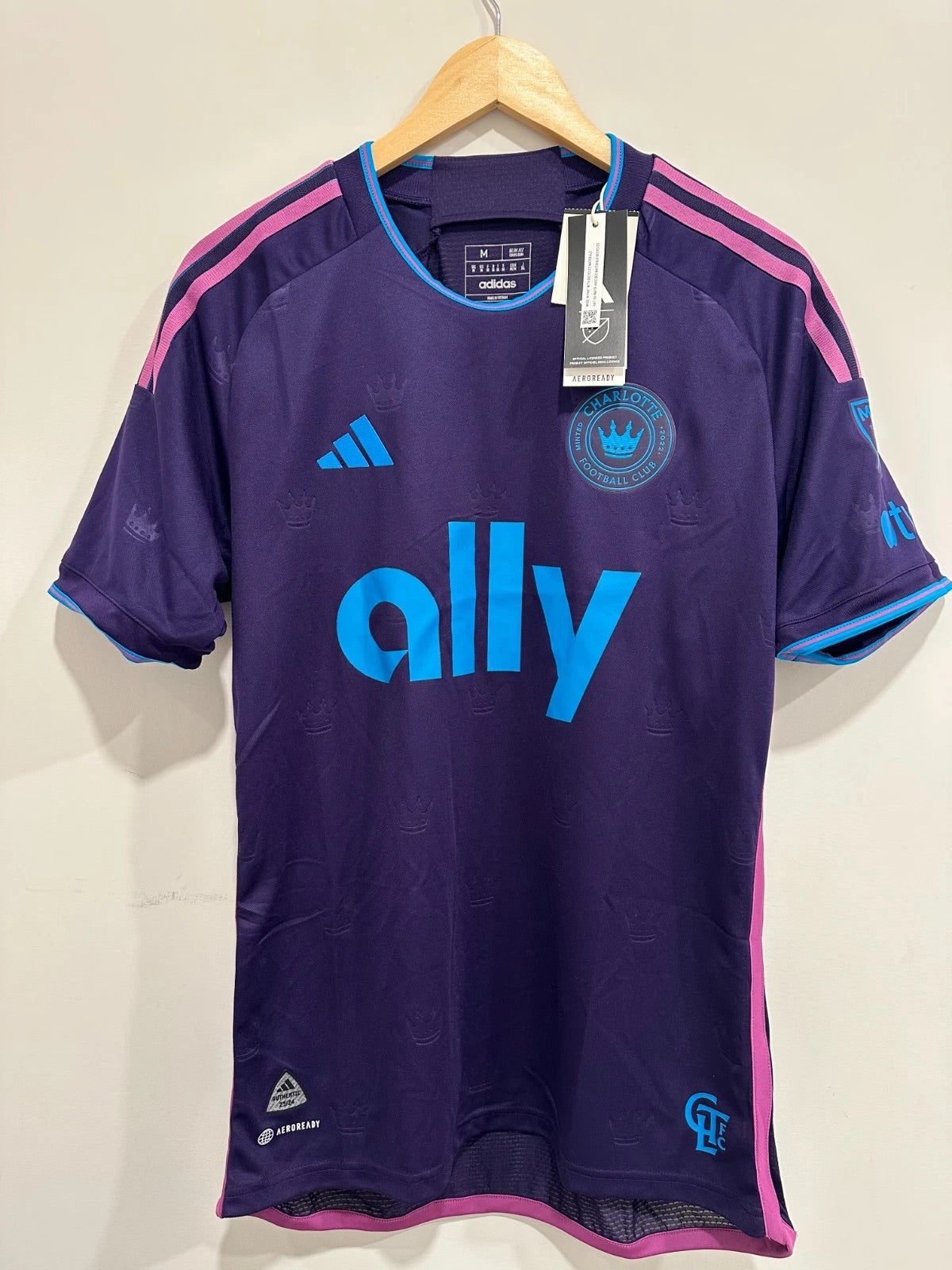 Charlotte FC 2023-24 Away Soccer Jersey Authentic Version (M) NWT