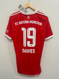 Bayern Munich 2022-23 Home Soccer Jersey Davies #19 (M) NWT