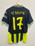 Manchester City 2024-25 Away Soccer Jersey De Bruyne #17 Authentic Version (M) NWT